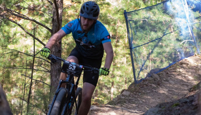 Trevor Straub on his bike